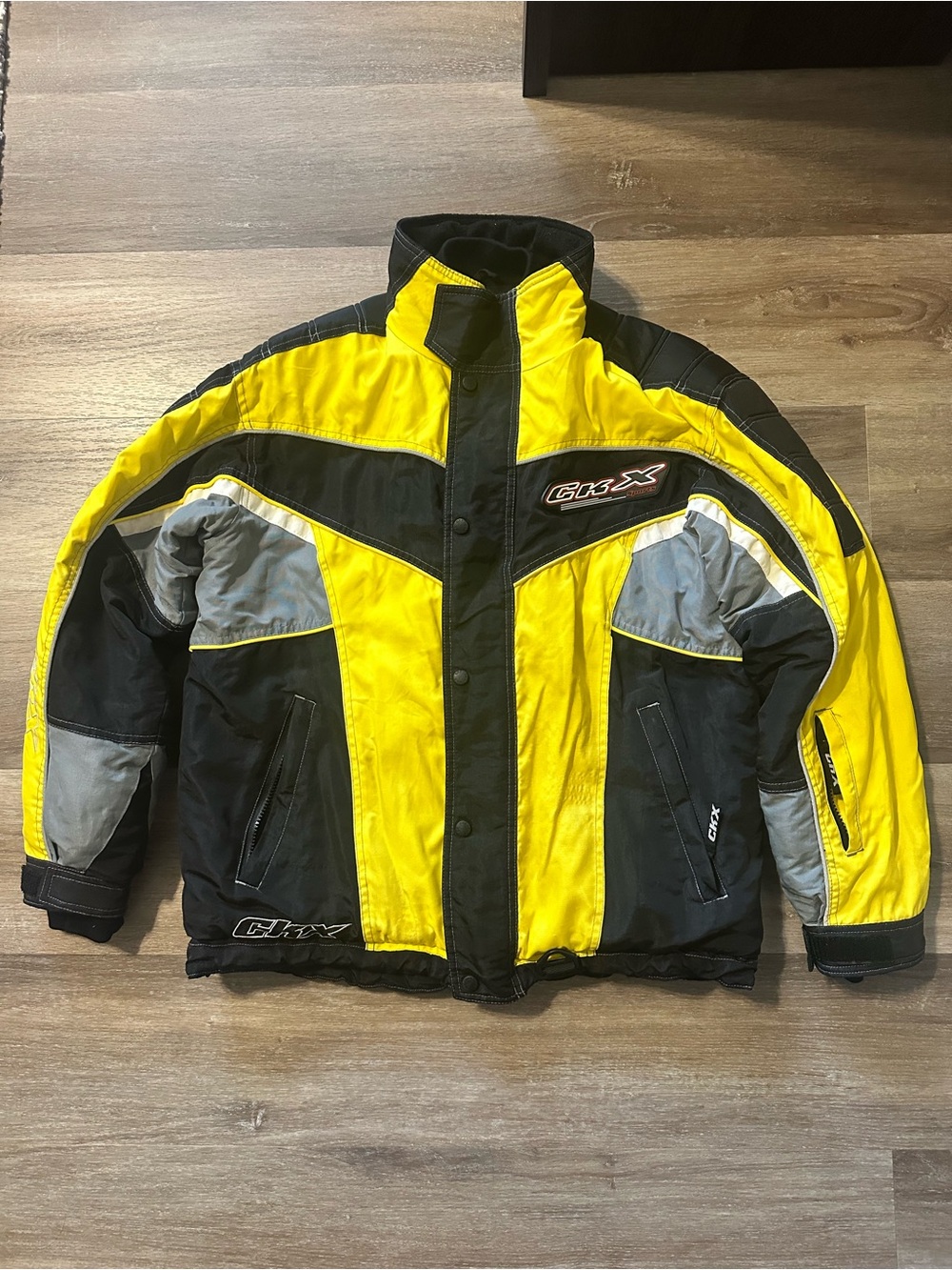 CKX Men’s Yellow Snowmobile Jacket Size Small – Warm, Durable, Great Condition